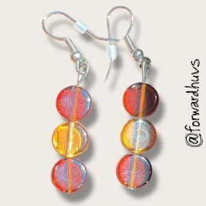 Bundle Sale 3 for $15 | Glass Bead Dangle Earrings – 1 3/4”